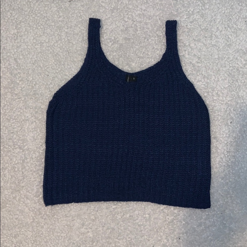 🌺Navy Knit Tank
